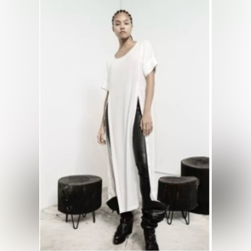 NWT Nicholas K Jaoa Shirt Dress Size XXSmall Midi White, MSRP $350